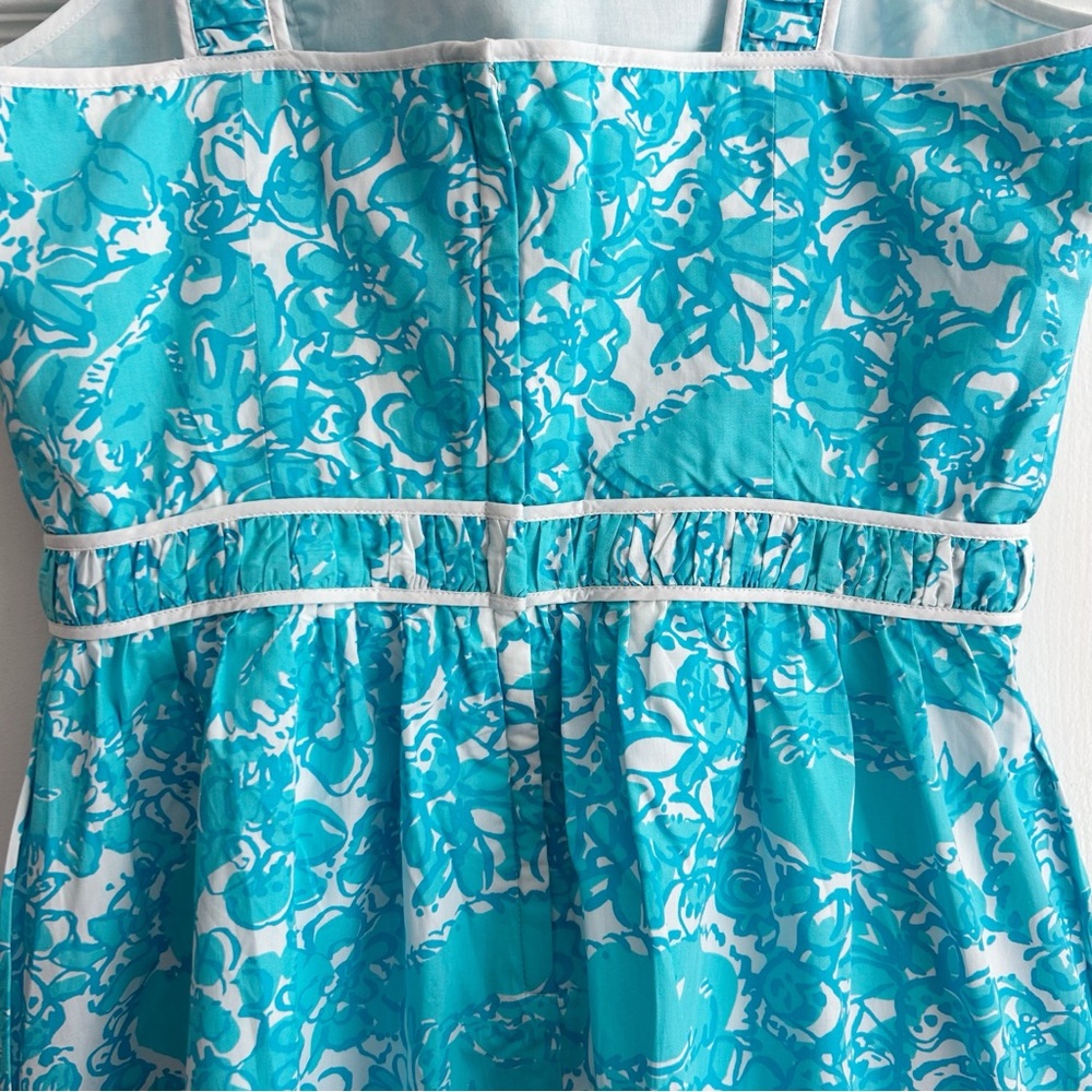 Lilly Pulitzer Becky Shorely Blue Dress 8 - Picture 4 of 7